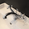 Grifo Bimando Retro Canterbury Para Lavabo Con Válvula Incluida Cromado