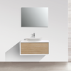 Mueble De Baño Montado 90cm Palio, Blanco / Roble Claro