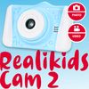 Agfa Photo Realikids Cam 2 - Cámara Digital Para Niños, Hd Con Ranura Para Tarjeta Sd De Hasta 32gb | Cámara Infantil Con Empuñadura Sólida | Diseño Ergonómico - Azul