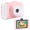 Agfa Photo Realikids Cam 2 - Cámara Digital Hd Para Niños Con Ranura Para Tarjeta Sd De Hasta 32gb | Cámara Infantil Con Empuñadura Sólida | Diseño Ergonómico - Rosa