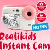 Agfa Photo Realikids - Cámara Instantánea Para Niños - Foto/vídeo, Pantalla Lcd 2.4", Ranura Para Tarjeta Micro Sd, Batería De Litio, Espejo Para Selfies Y Filtro De Fotos - Azul"