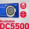 Agfa Photo Realishot Dc5500 - Cámara Digital Compacta, 24 Mp, Lcd 2.4'', Zoom Digital 8x, Batería De Litio - Azul