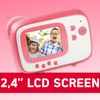 Agfa Photo Pack Realikids Instant Cam + 1 Tarjeta Micro Sd 32gb - Cámara Instantánea Para Niños, Pantalla Lcd De 2,4', Batería De Litio, Espejo Selfie Y Filtro Fotográfico - Rosa