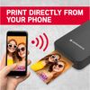 Agfa Photo - Paquete: Impresora Realipix Mini P + 30 Papeles Fotográficos - Impresora Fotográfica Bluetooth De 5,3 X 8,6 Cm - Sublimación Térmica De 4 Pasadas - Negro