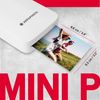 Agfa Photo - Paquete: Impresora Realipix Mini P + 50 Papeles Fotográficos - Impresora Fotográfica Bluetooth De 5,3 X 8,6 Cm - Sublimación Térmica De 4 Pasadas - Blanco