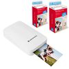 Agfa Photo - Paquete: Impresora Realipix Mini P + 100 Papeles Fotográficos - Impresora Fotográfica Bluetooth De 5,3 X 8,6 Cm - Sublimación Térmica De 4 Pasadas - Blanco