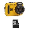Kodak Pixpro Pack Wpz2 + 1 Tarjeta Sd 16gb Kodak - Cámara Digital Compacta De 16mp, Sumergible 15m, A Prueba De Golpes, Vídeo 720p, Pantalla Lcd De 2,7" - Batería Li-ion - Amarillo