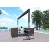 Toldo Doble Pendiente Gris 4x3m Iseo