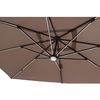 Parasol Rectangular Con Led Chocolate 395 X 295 Cm Calvia