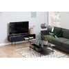 Mueble De Tv Negro Con Puerta Corredera Y 1 Nicho Jupiter