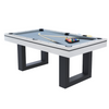 Mesa De Juegos Multijugador 3 En 1 Billar Y Ping-pong En Madera Blanca Denver