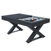 Mesa Multi-juegos De Madera Negra Ping-pong Y Billar Texas