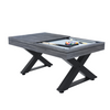 Mesa Multi-juegos De Madera Gris Ping-pong Y Billar Texas