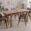 Mesa De Comedor De Madera Extensible 6 Plazas Brooks