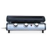 Plancha De Gas Con 3 Quemadores De Acero Inoxidable, 7.5kw, Negro