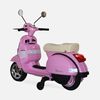 Vespa 12v Scooter Eléctrico Para Niños, 1 Plaza, Rosa