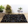 Alfombra De Interior Grafic 120 X 180 Cm - Negro