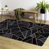 Alfombra De Interior Grafic 120 X 180 Cm - Negro