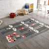 Alfombra Infantil Mesa De Multiplicar 100 X 160 Cm - Gris