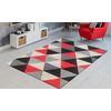 Alfombra Interior Triangular 160 X 230 Cm - Rojo