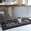 Alfombra De Cocina Cocina 60 X 90 Cm - Negro