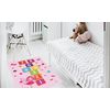 Alfombra Infantil Rayuela 80 X 150 Cm - Rosa