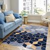 Alfombra De Interior Luxe 160 X 230 Cm - Azul