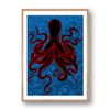 Curiosity - Póster De Firma - Póster De Pared - Formato Retrato - Papel Bellas Artes 270g - Diseño Pulpo 2 - 21x30 Cm