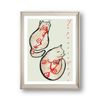 Japan - Signature Poster - Póster De Pared - Formato Vertical - Papel Fine Art Mate 270g - Design Cats - 30x40 Cm