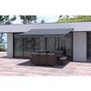 Toldo Manual Gris De 4x3 m Adro