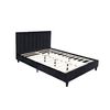 Cama De Terciopelo Negro 140x190 Cambridge