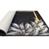 Alfombra De Interior Leaf 160 X 230 Cm - Negro