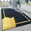 Alfombra De Interior Leaf 120 X 180 Cm - Negro