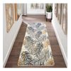 Alfombra De Interior Leaf 80 X 150 Cm - Gris