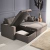 Sofá Cama Chaise Longue 3 Plazas Intercambiable, Gris