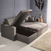 Sofá Cama Chaise Longue 3 Plazas Intercambiable, Gris