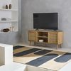 Mueble Tv Caña Trenzada 120x39x56,5cm - 2 Niveles - Bohemia  | Sweeek