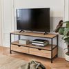 Mueble Tv Efecto  Madera Y Metal 120x39x57cm  | Sweeek