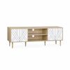 Mueble Tv Madera Y Blanco  | Sweeek