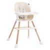 Trona Para Bebe , Convertible En Silla - 2 En 1 - Doble Bandeja, Trona Evolutiva - Tronas De Bebe - Trona Convertible - 6 Meses - 20 Kg - Madera,bebelissimo