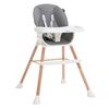 Trona Para Bebe , Convertible En Silla - 2 En 1 - Doble Bandeja, Trona Evolutiva - Tronas De Bebe - Trona Convertible - 6 Meses - 20 Kg - Madera,bebelissimo