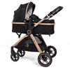 Bebelissimo - Carrito De Bebé Tres Piezas 3 En 1 - Silla De Paseo Para Niños - Carricoche De 3 Piezas - 0-22kg - Nicea - Black