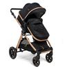 Bebelissimo - Carrito De Bebé Tres Piezas 3 En 1 - Silla De Paseo Para Niños - Carricoche De 3 Piezas - 0-22kg - Nicea - Black