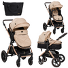 Bebelissimo - Carrito De Bebé - 2 En 1 - Silla De Paseo Para Niños - Carricoche Convertible - 0-22kg - Nya - Beige