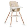 Trona Para Bebe , Convertible En Silla - 2 En 1 - Doble Bandeja, Trona Evolutiva - Tronas De Bebe - Trona Convertible - 6 Meses - 20 Kg - Madera,bebelissimo