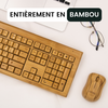 Teclado De Madera Y Mouse Inalámbrico: Combine Estilo Y Funcionalidad En Su Escritorio Con Este Juego Inalámbrico, Perfecto Para El Trabajo O El Tiempo Libre | Marrón | Trendyflair