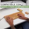 Teclado De Madera Y Mouse Inalámbrico: Estética Natural Y Tecnología Moderna Combinadas, Perfecto Para Un Espacio De Trabajo Elegante | Marrón | Trendyflair