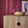 Soporte De Tv De Madera Con Ranuras Efecto Roble | Sweeek