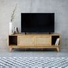 Mueble Tv Con Puertas Correderas, Caña 150cm I Sweeek