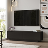 Mueble Tv 140cm Negro Meli